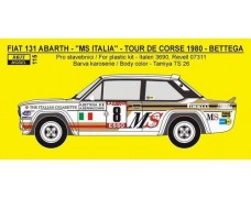 Decal -  Fiat 131 Abarth „MS“ - Tour de Corse 1980 / Rally Monte Carlo 1981